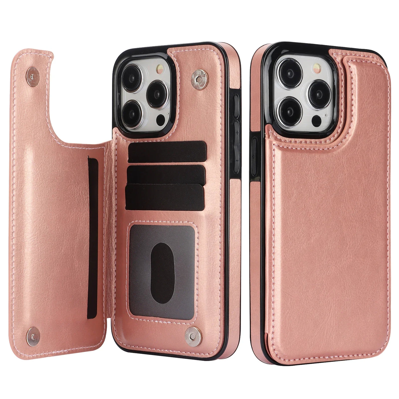 Leather Wallet Case for iPhone
