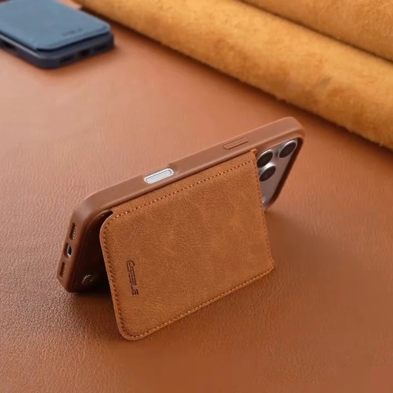 Luxury Leather Wallet Case for iPhone