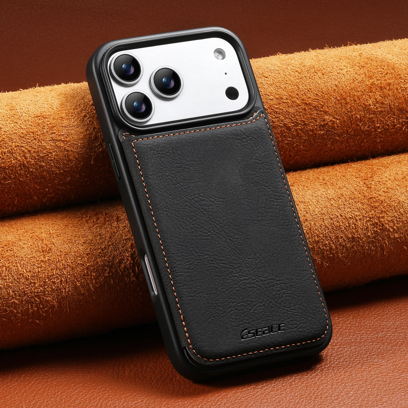 Luxury Leather Wallet Case for iPhone