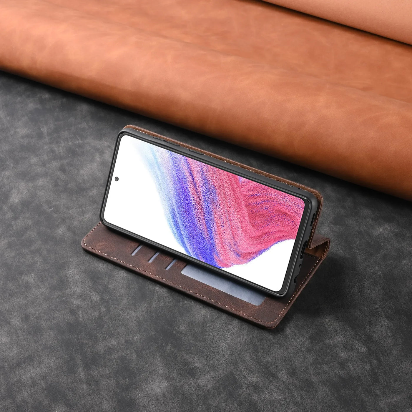 Leather Wallet Case for Samsung Galaxy