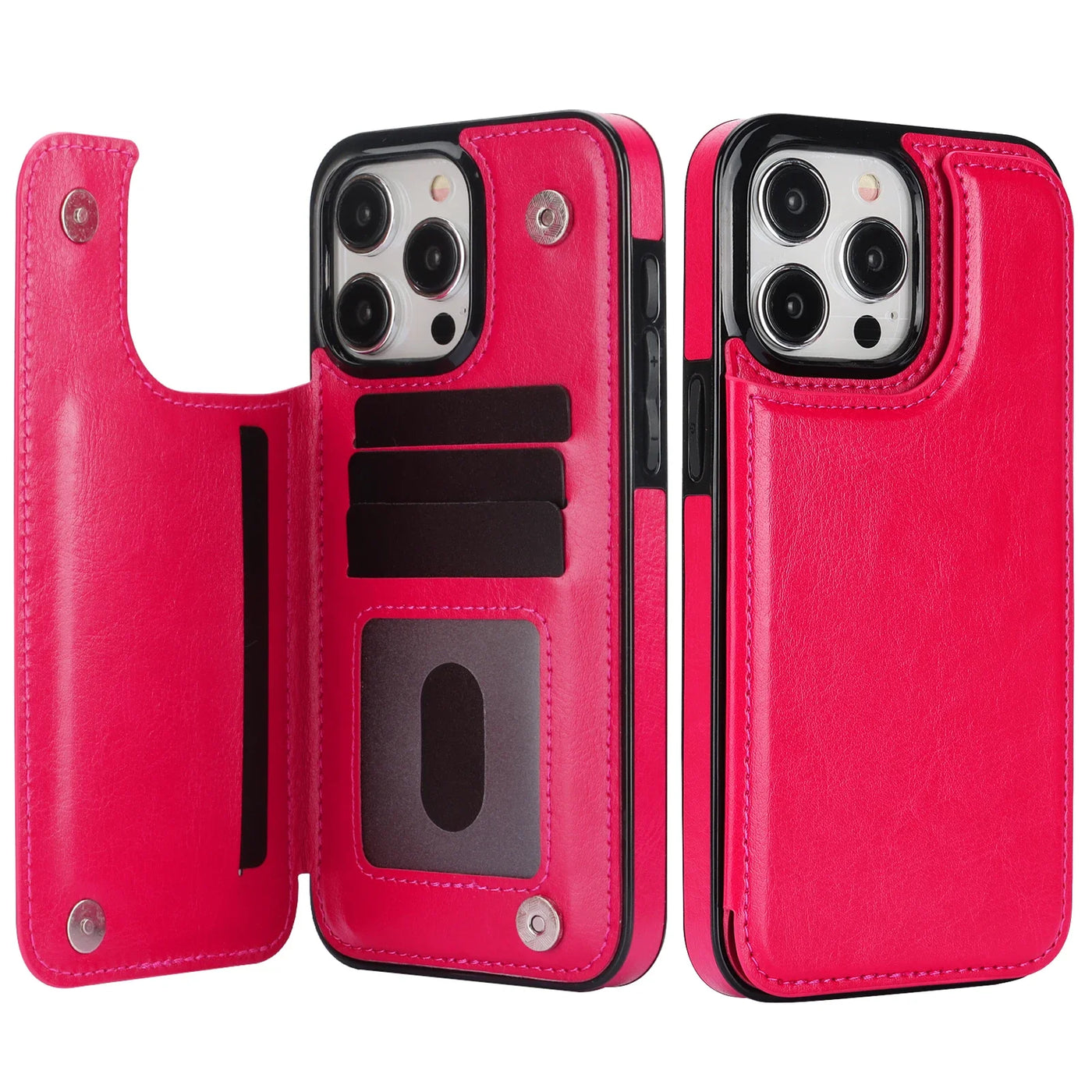 Leather Wallet Case for iPhone