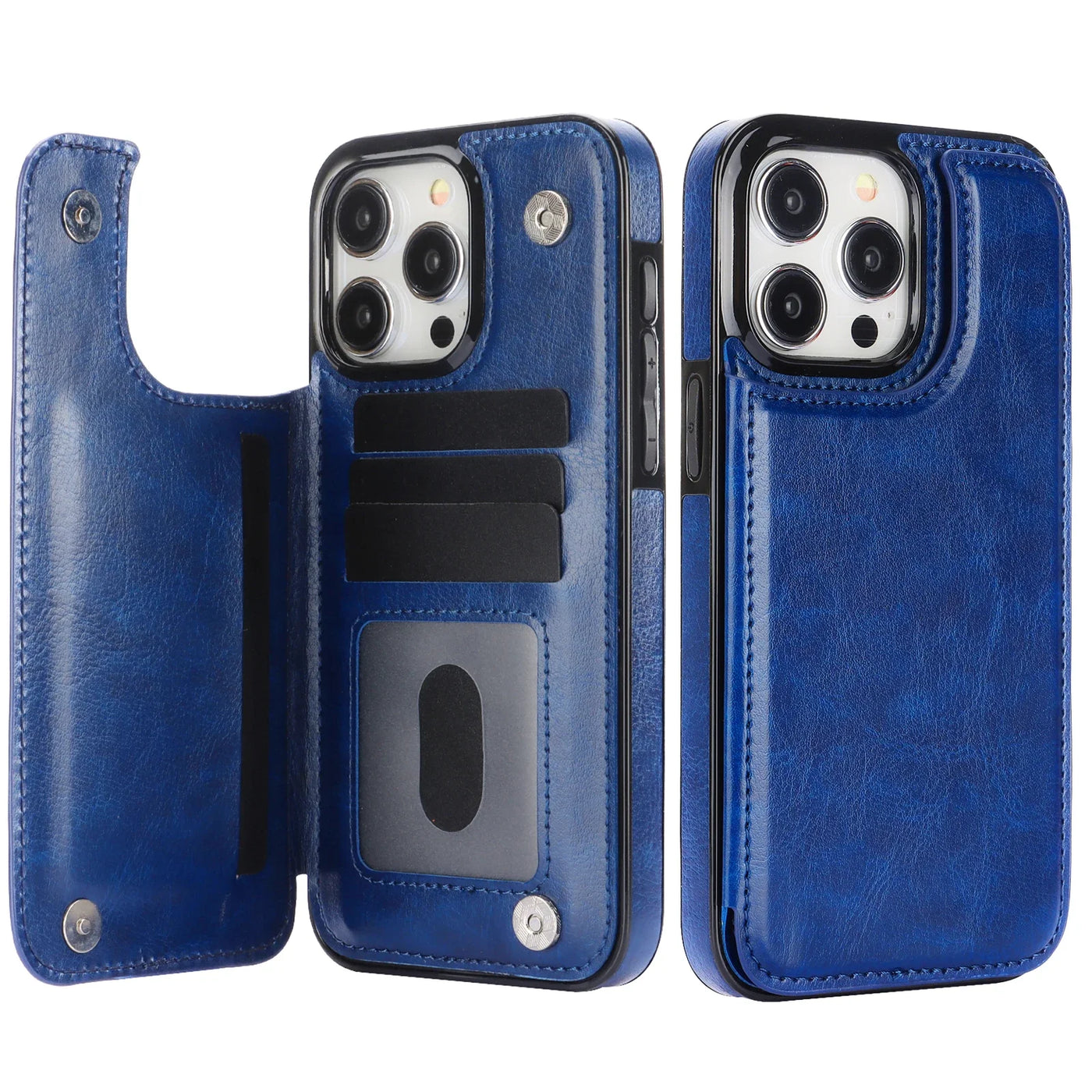 Leather Wallet Case for iPhone