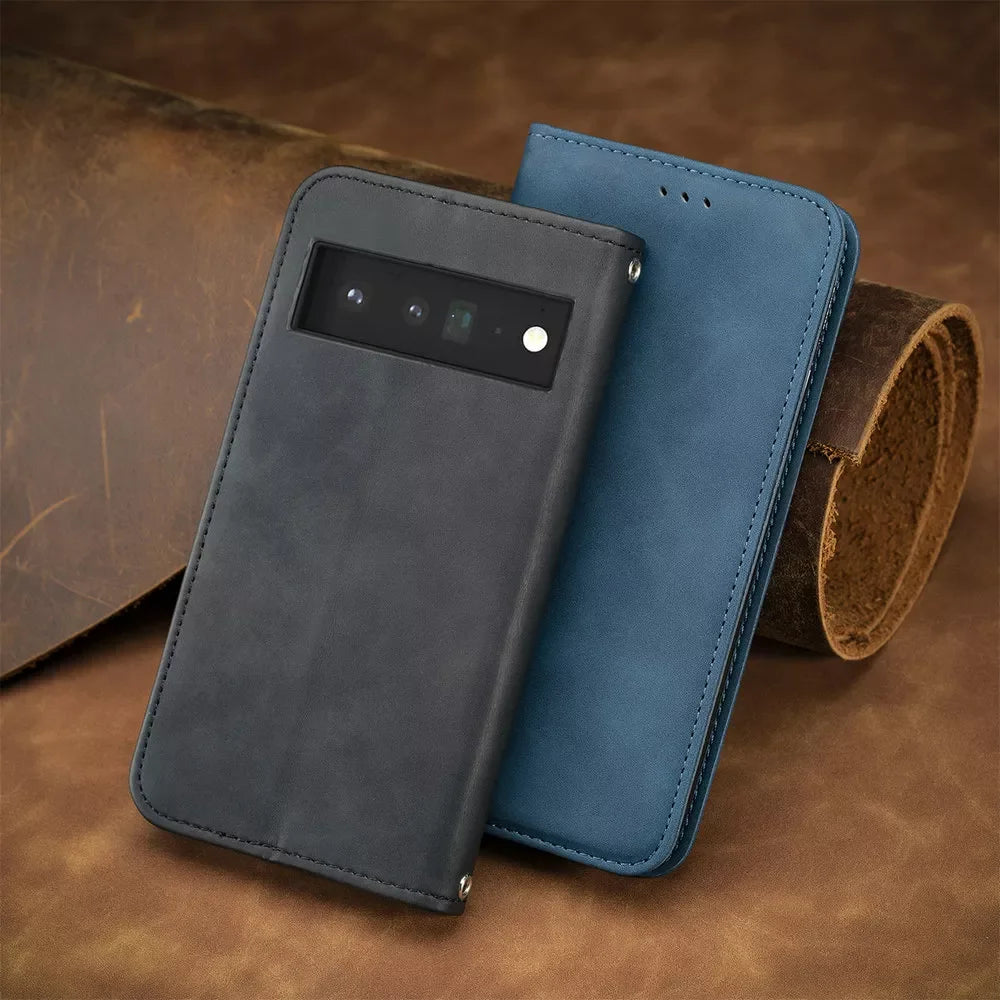 Leather Wallet Case for Google Pixel