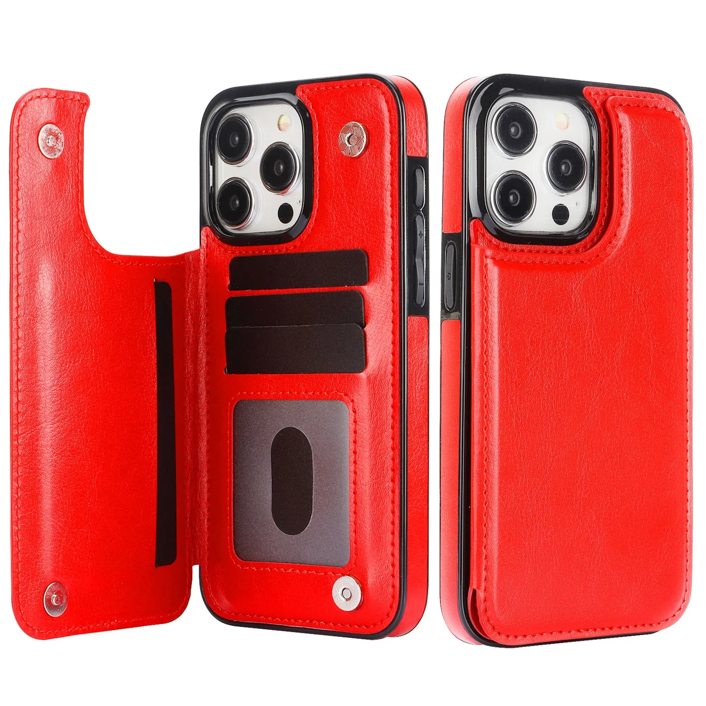 Leather Wallet Case for iPhone
