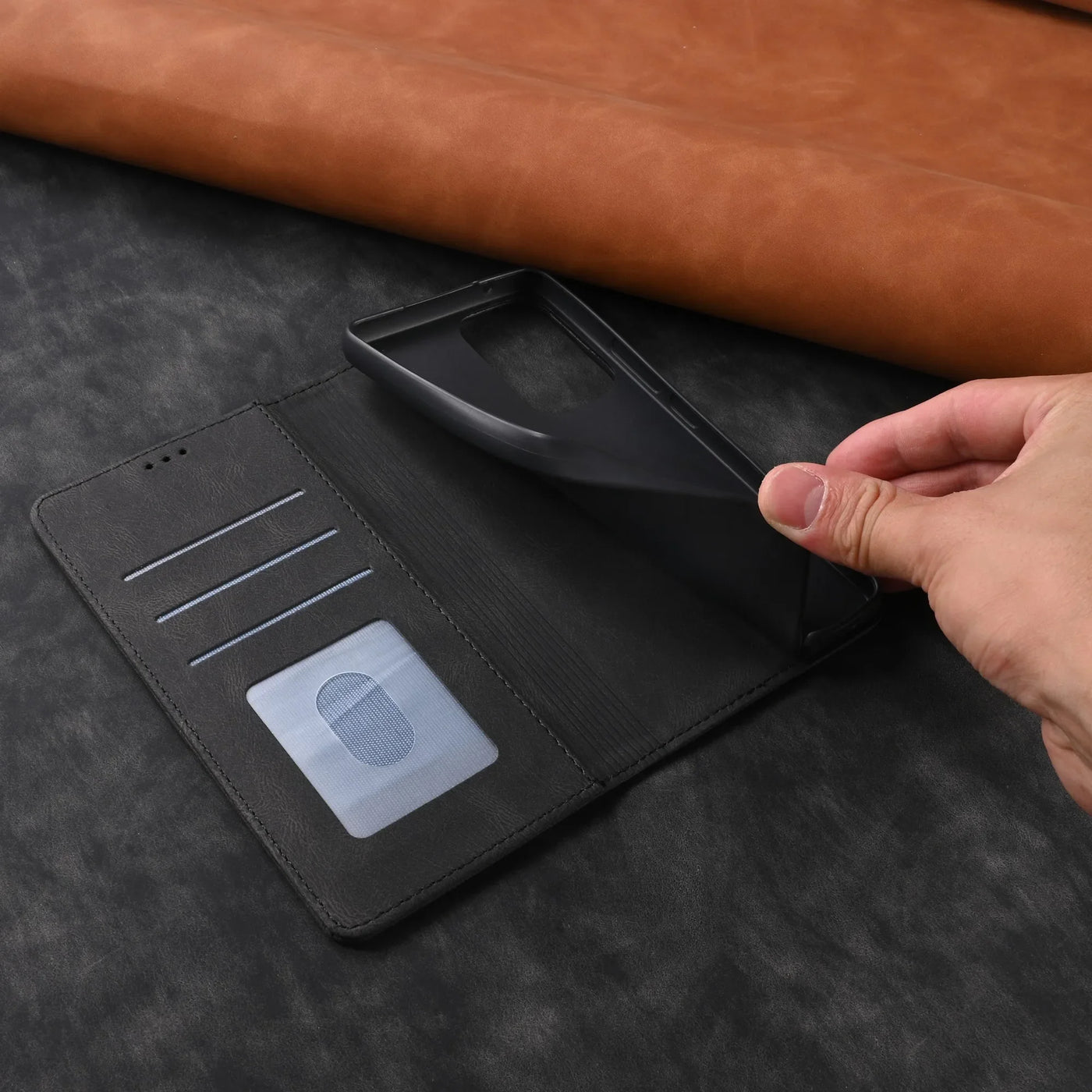 Leather Wallet Case for Samsung Galaxy