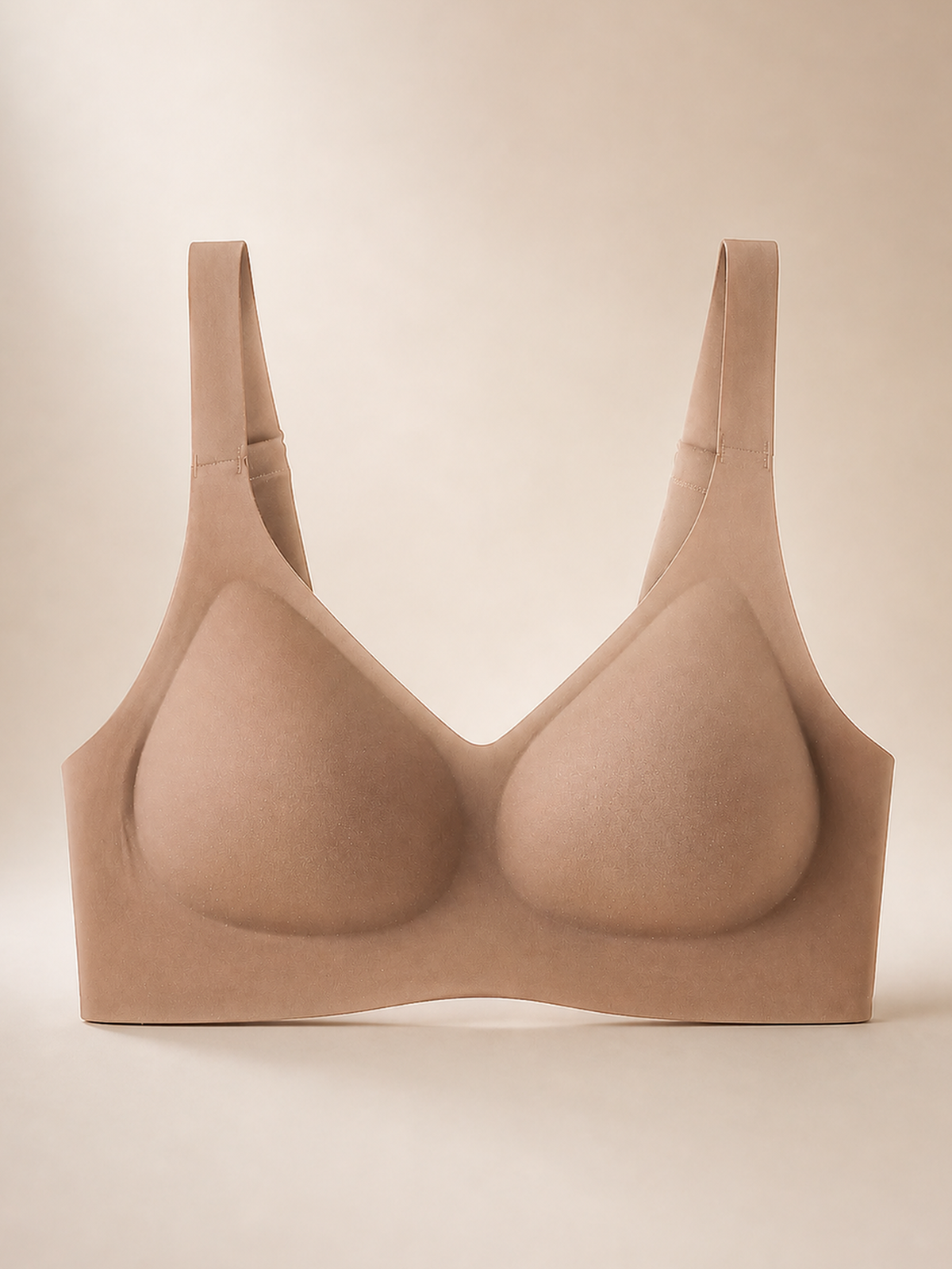 Faveno Jelly Bra in Deep Nude on a warm ivory studio background